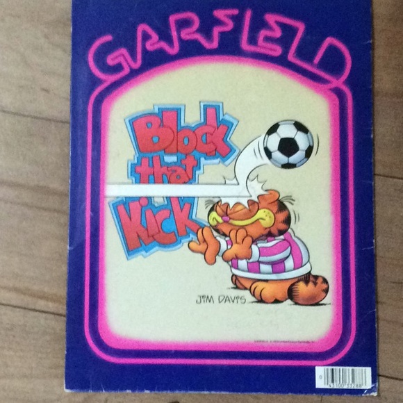 Vtg 1978 Garfield Portfolio Block That Kick.  Cool - Picture 2 of 5